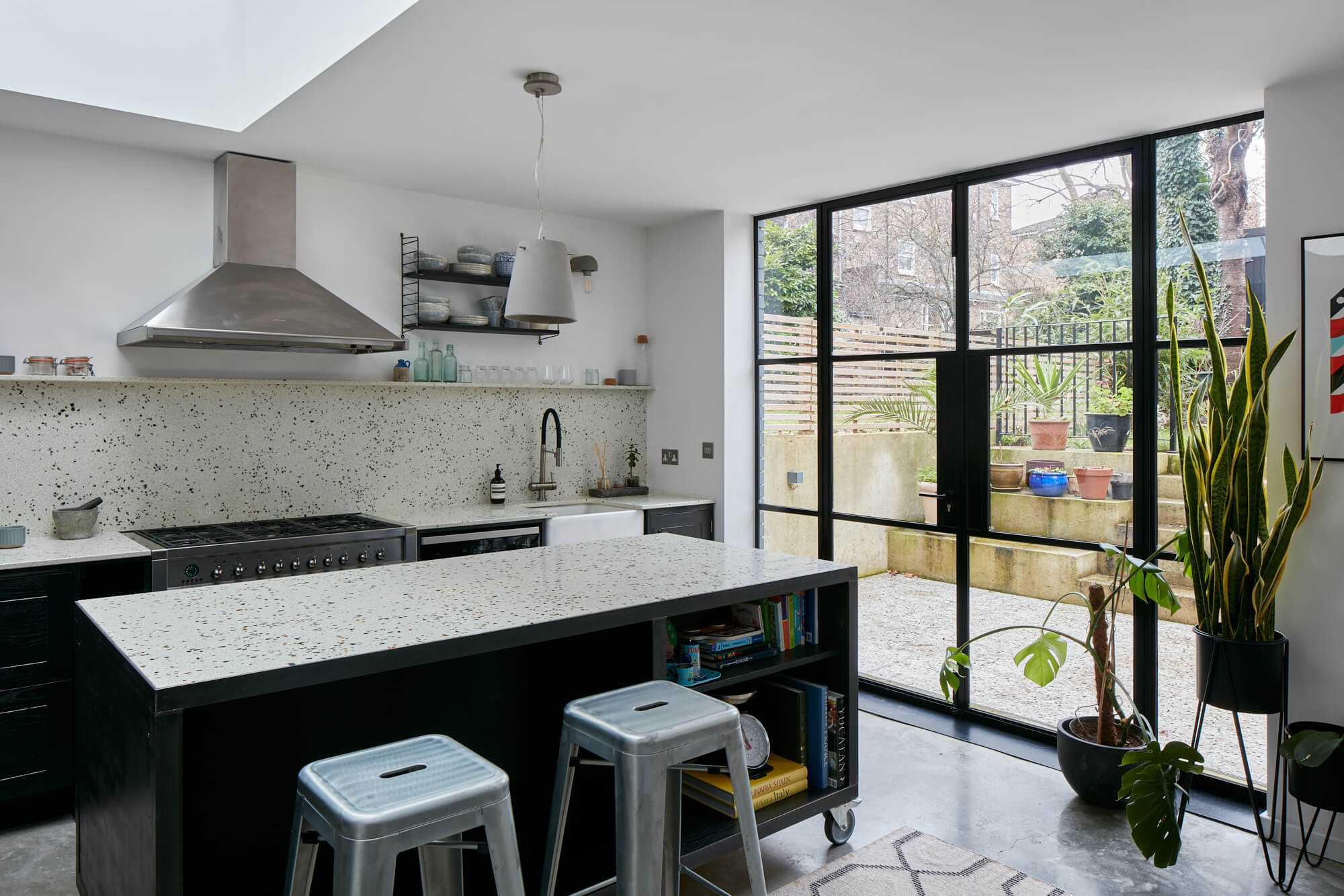 Rear extension view